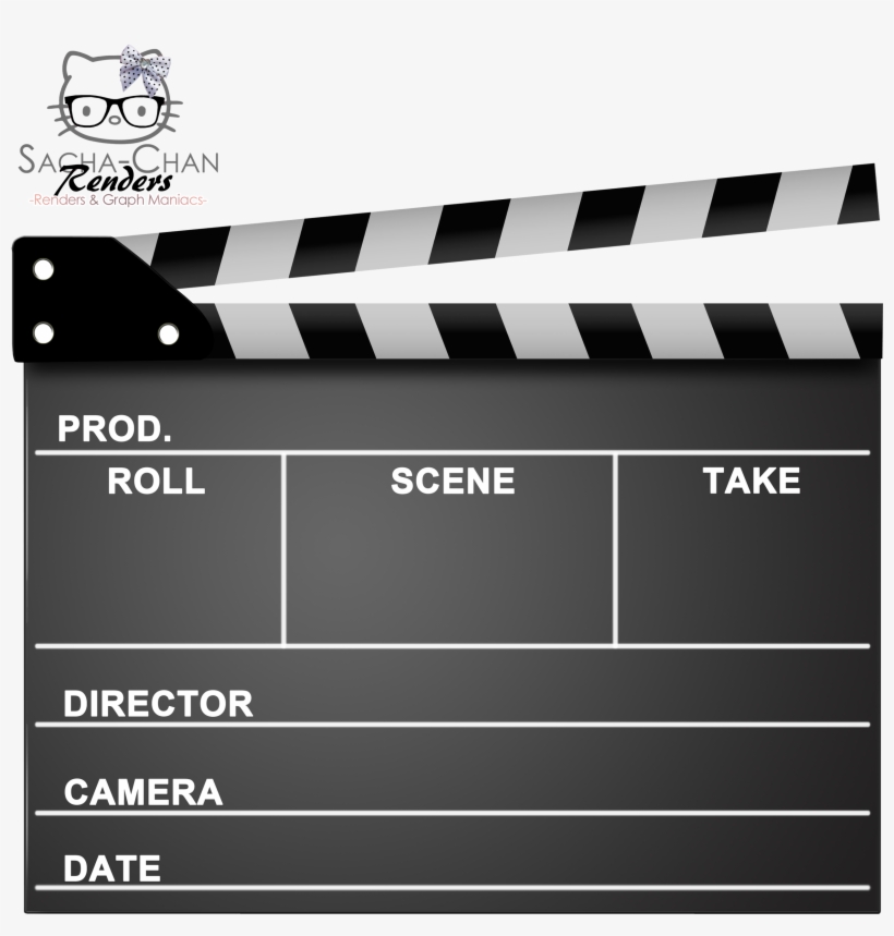 Renders Clap Clapet Clapper Clapboard Clapperboard - Film Clapboard, transparent png #818295