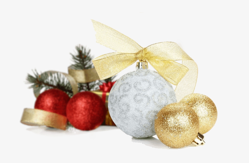 Christmas Decorations - Gold Silver Christmas Ornament Png, transparent png #818302