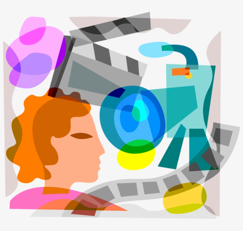 Vector Illustration Of Hollywood Cinematic Motion Picture - Graphic Design, transparent png #818591