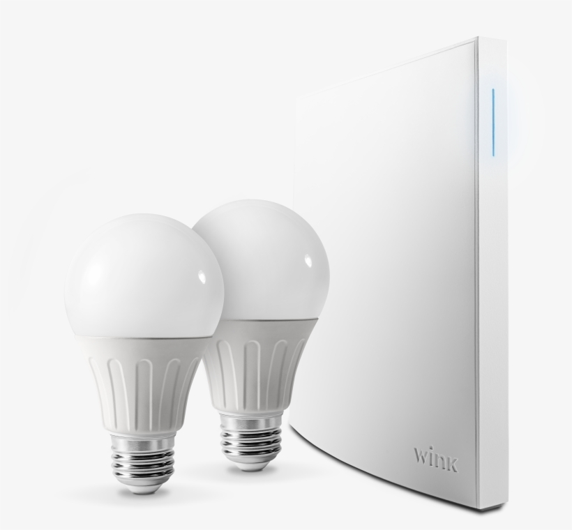 Wink Bright Smart Lighting Kit, Hub Included - Incandescent Light Bulb, transparent png #818592