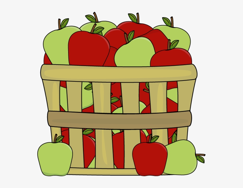 Basket Of Red And Green Apples - Apples Clip Art, transparent png #818865