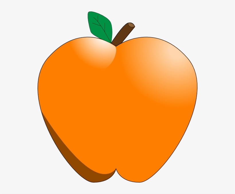 Clip Art At Clker Com Vector Online - Apple Orange Clip Art, transparent png #819087