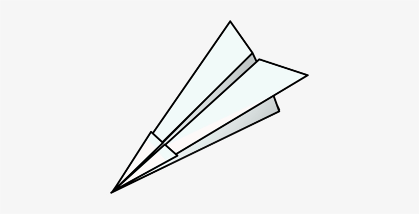 Airplane Paper Plane Origami Wing - Paperplane Clipart, transparent png #819156