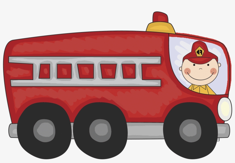 Vintage Fire Truck Clipart Free Clipart Images - Firetruck Clipart, transparent png #819207