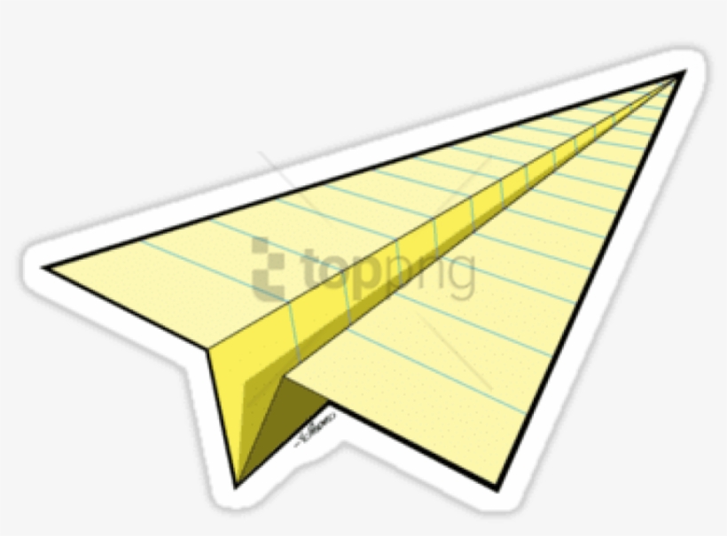 Paper Airplane 10 By Yopedro - Yellow Paper Airplane, transparent png #819356