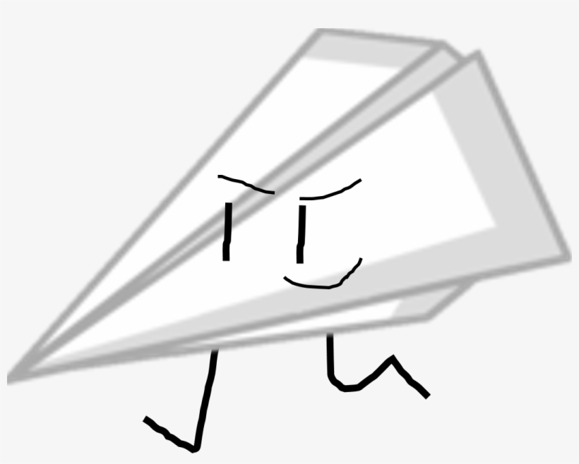 Paper Airplane - Paper Airplane Bfdi, transparent png #819382