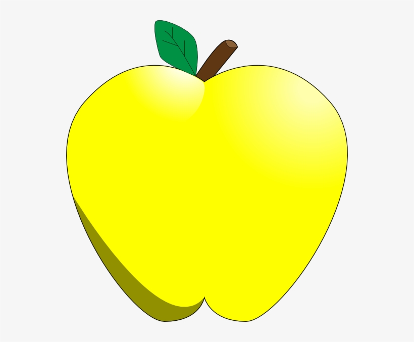 Yellow Apple Svg Clip Arts 558 X 597 Px, transparent png #819711