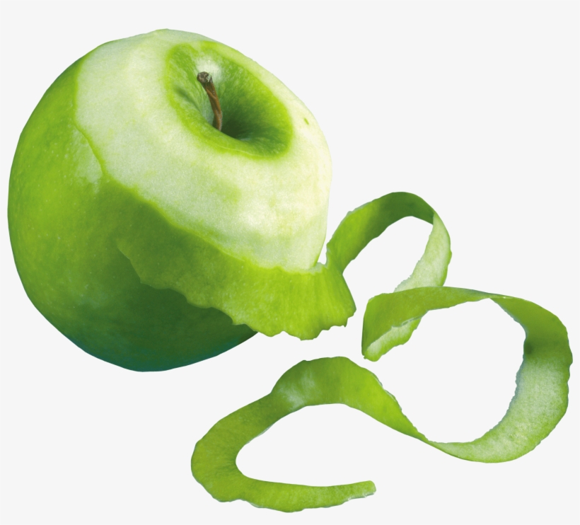 Apple Green Peeled - Peeled Apple Png, transparent png #819812