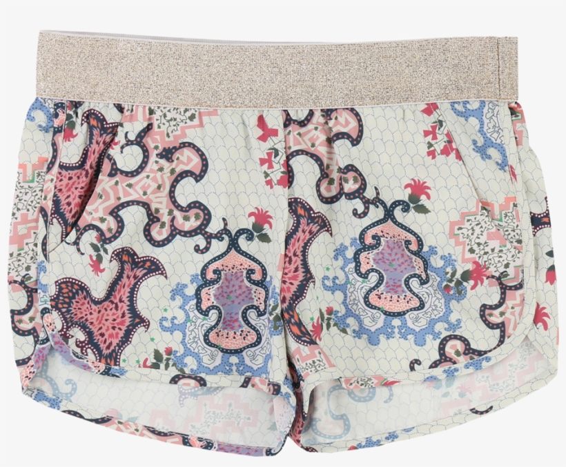 Zadig & Voltaire Kids Fancy Short Trousers Aop - Board Short, transparent png #8100024