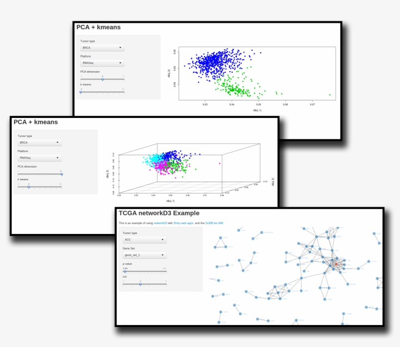 Three Shiny Charts With Scidb Dropshadow - Diagram, transparent png #8101627