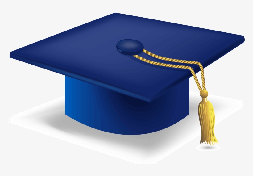 Graduation Hat - Blue Graduation Cap Png, transparent png #8102362