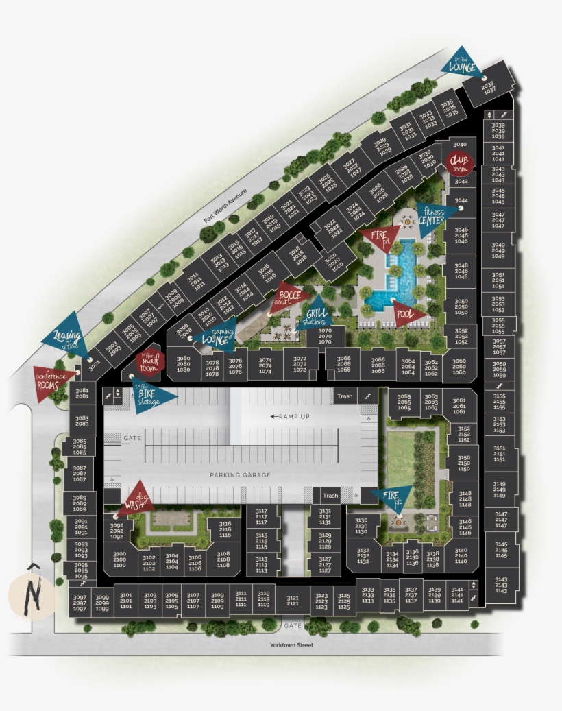 Correspond In The Mailroom - Alexan West Dallas Map, transparent png #8102466