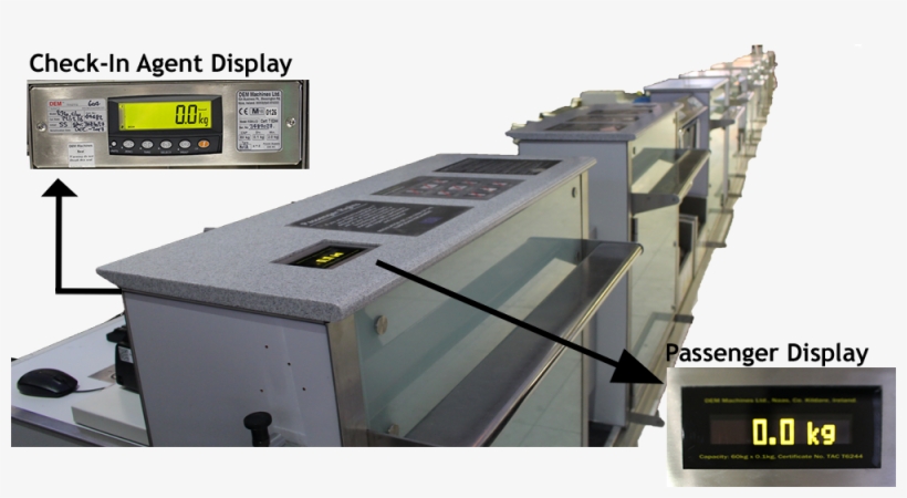 Airport Baggage Weighing System - Weighing Scale In Airport, transparent png #8103254