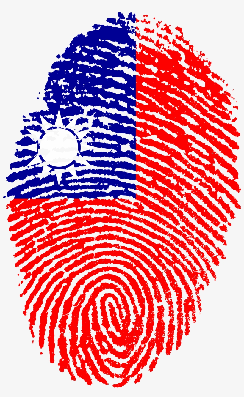 Taiwan Flag Fingerprint Country 653170 - Flag Fingerprints, transparent png #8103918