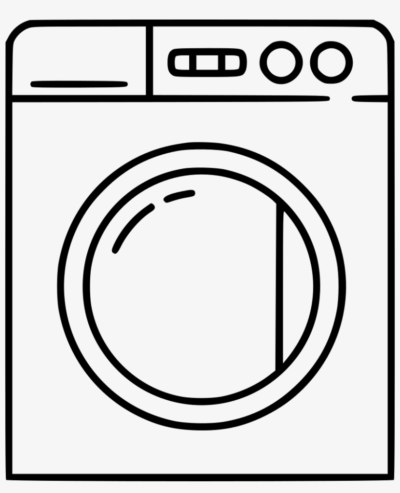 How Much Does The Average Washing Machine Weigh - Washing Machine Drawing Png, transparent png #8104137