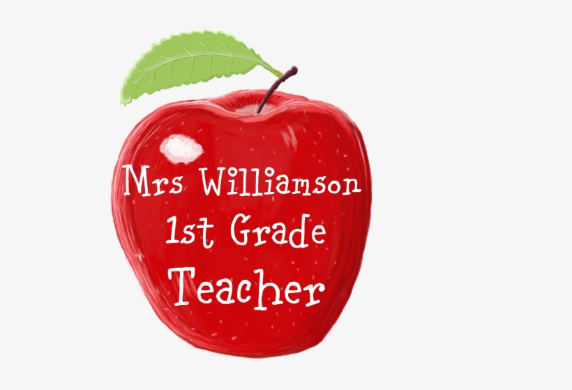 Personalised Teacher Apple Painting Button - Mcintosh, transparent png #8105086
