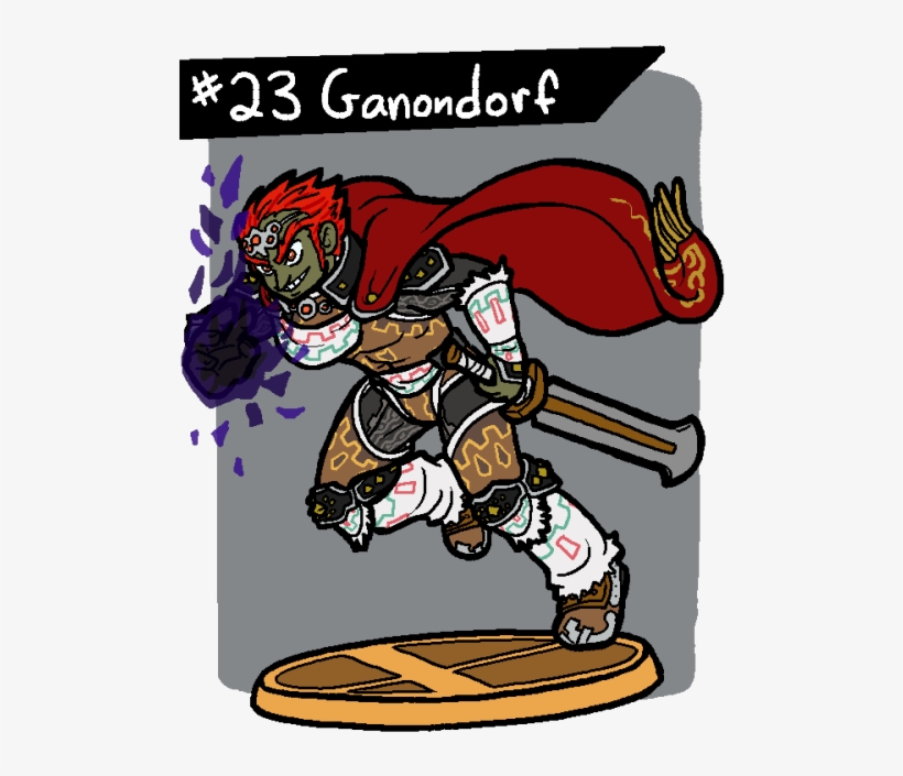 Interesting, They Used The Oot Ganondorf Design For - Cartoon, transparent png #8106047