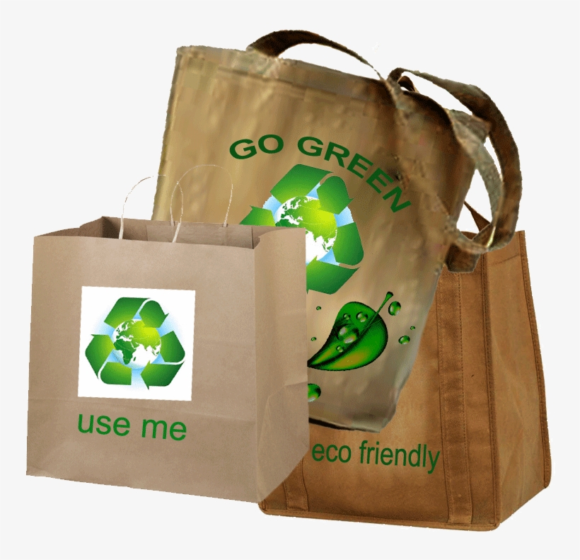 Stay Green Use Eco Friendly Bags - Using Eco Bags, transparent png #8106135