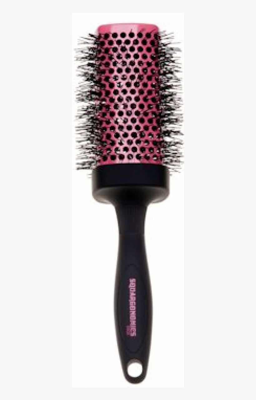 Denman - Dsq5c - Jumbo Pink - Squargonomic Brush 53 - Squargonomics Denman Brosse Noir 53mm, transparent png #8106136