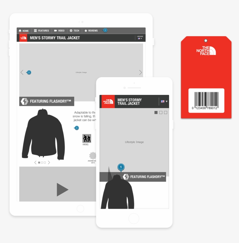 Tablet View - Main Screen - Jacket Hang Tag Design, transparent png #8106388