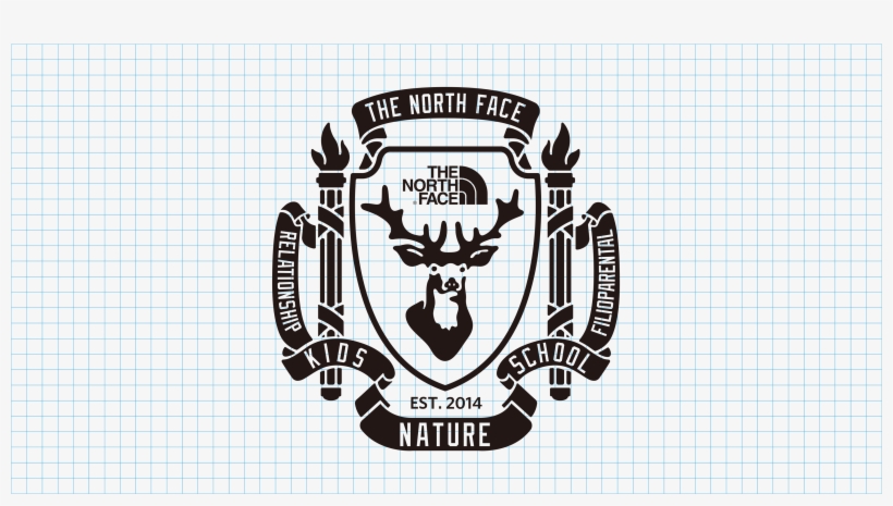Tnf Kids Nature School Logo - North Face, transparent png #8106672