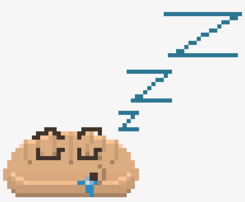 Bread Loaf Sleeping - Donut Pixel, transparent png #8107019