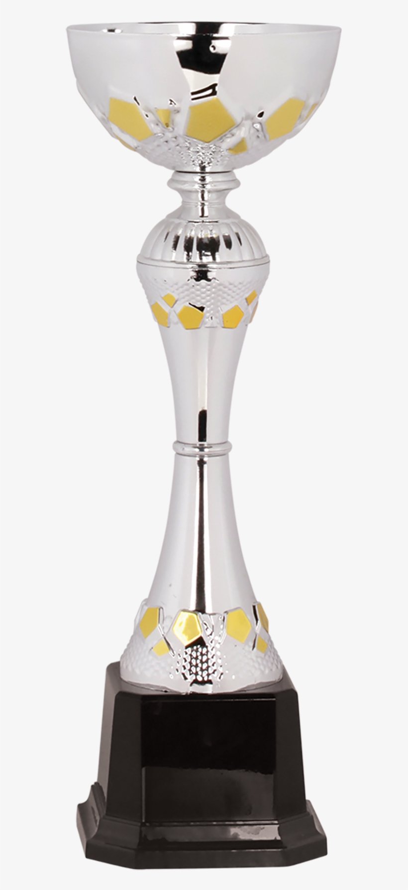 Silver & Gold Metal Cup Trophy - Trophy, transparent png #8107081