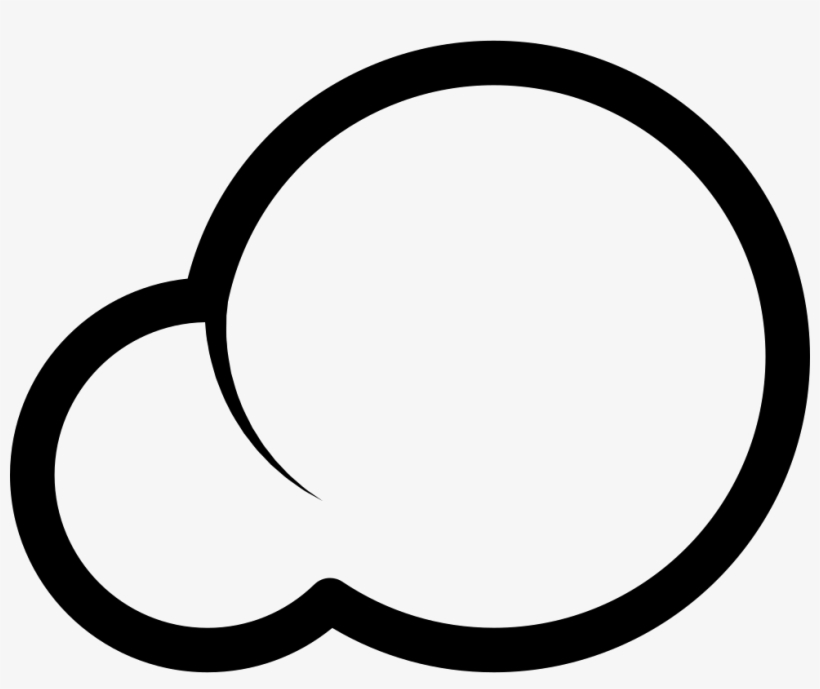Cloud Shape Comments - Circle, transparent png #8107146