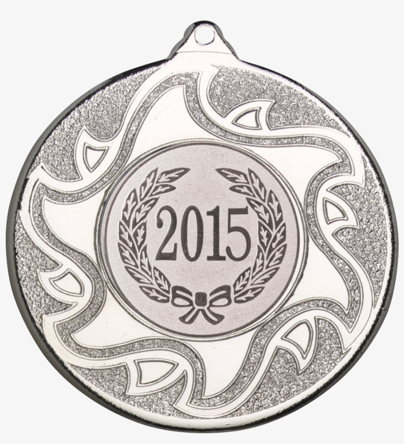 Silver 50mm Round Medal - Medal, transparent png #8107414