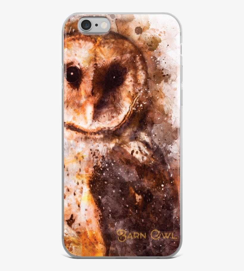 Barn Owl Water Color Iphone Case - Smartphone, transparent png #8107461