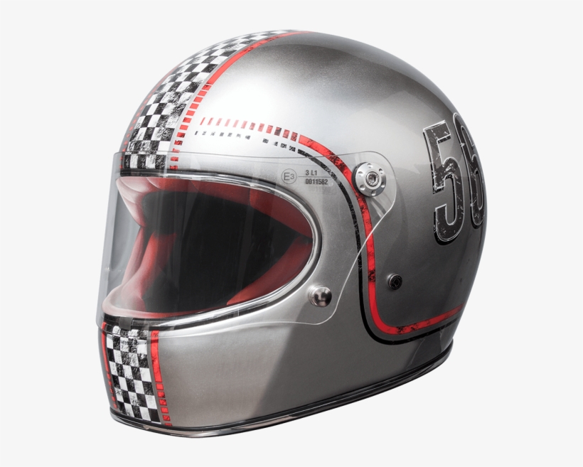 Full-face Helmet Vintage Premier Trophy Fl Chromed - Premier Helmets, transparent png #8107737