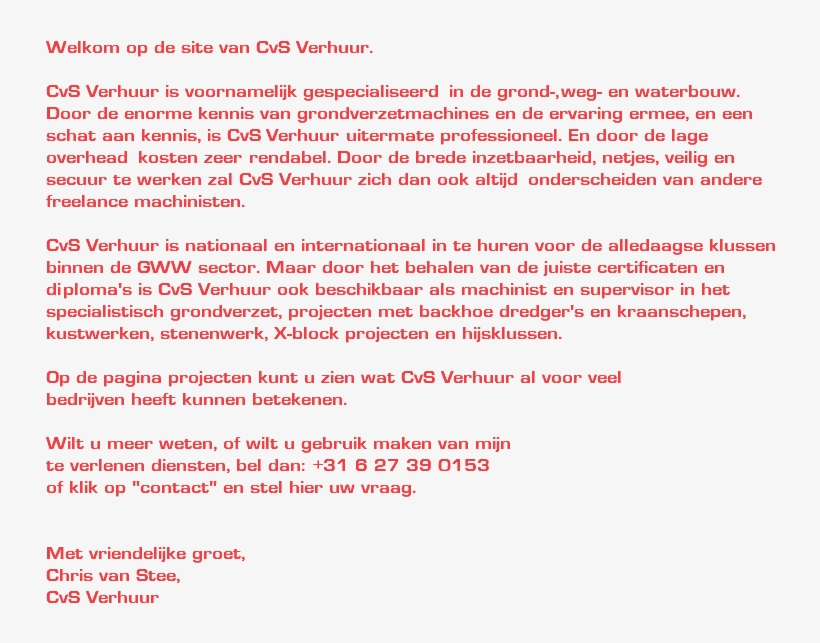 Welkom Op De Site Van Cvs Verhuur - Document, transparent png #8107916