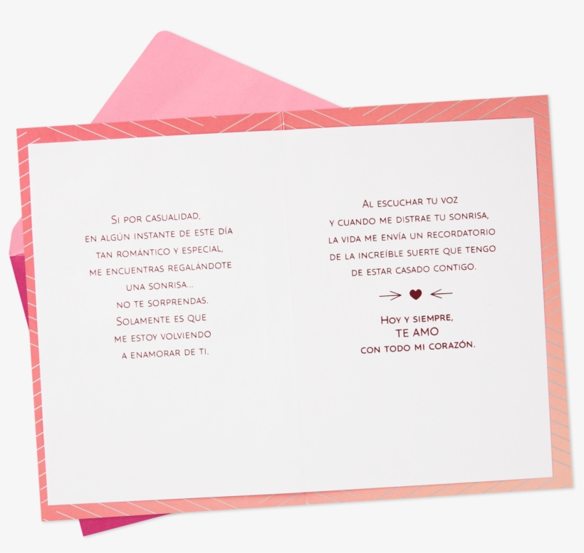 Falling In Love Again Spanish-language Love Card - Document, transparent png #8108031