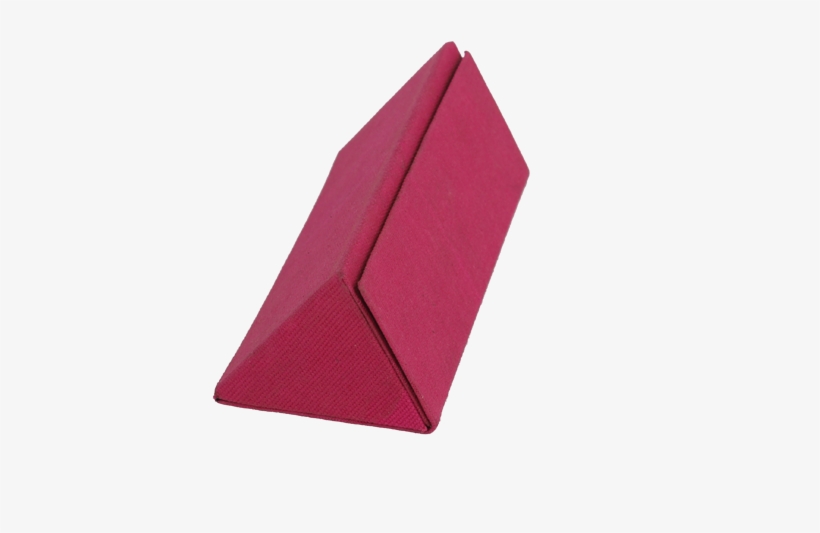 Luxury Triangle Shape Pu Handmade Folding Sunglass - Construction Paper, transparent png #8108178