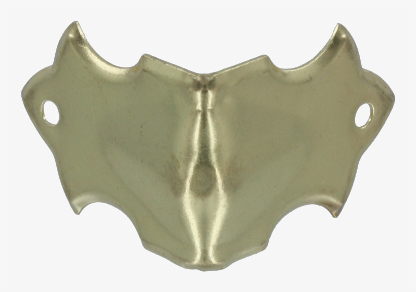 Brass Plated Trunk Knee Clamp With Scalloped Edges - Iron, transparent png #8108440