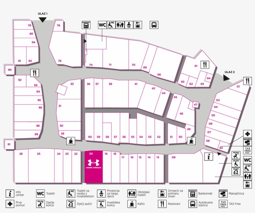 Doc Leasingplan 12 2017 Shopovi 20 Underarmour - Outlet Designer Plan, transparent png #8108473