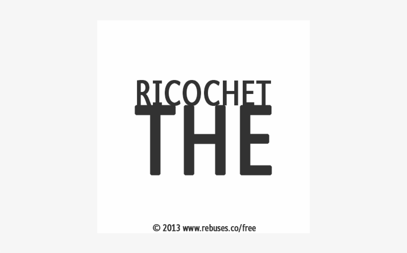 The Ricochet Rebus - Poster, transparent png #8108733