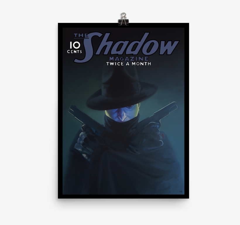 Image Of The Shadow Magazine Cover Print - Shadow Pulp, transparent png #8109482