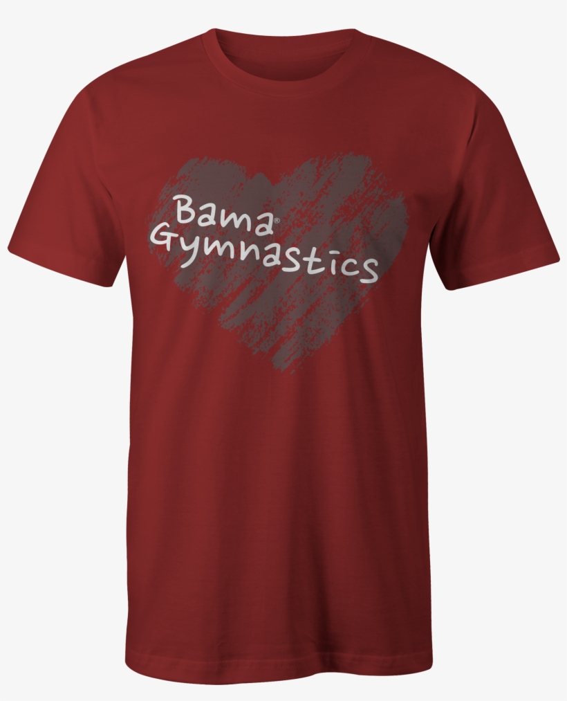 I Heart Bama Gymnastics Tee - Active Shirt, transparent png #8109486
