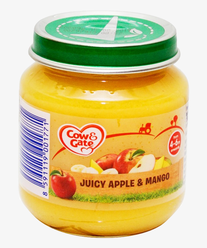 Cow Gate Baby Food Orchard Apricot And Apple 125 Gm, transparent png #8110385