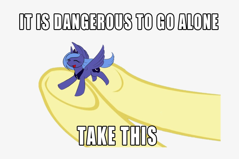 Http - //denver - Mylittlefacewhen - Com/ms Go Alone - Dangerous To Go Alone Memes Mlp, transparent png #8110445