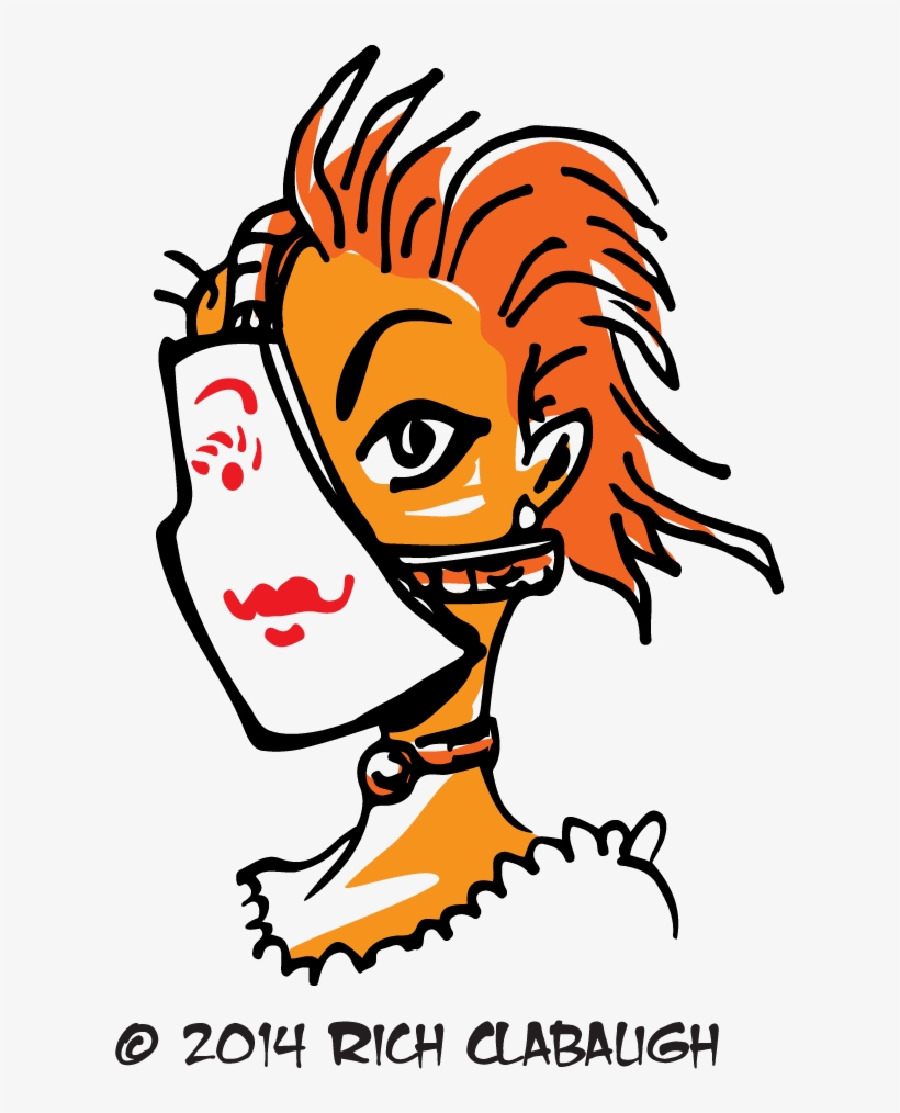 1009 Monster Face Madame Cs5 - Cartoon, transparent png #8110448