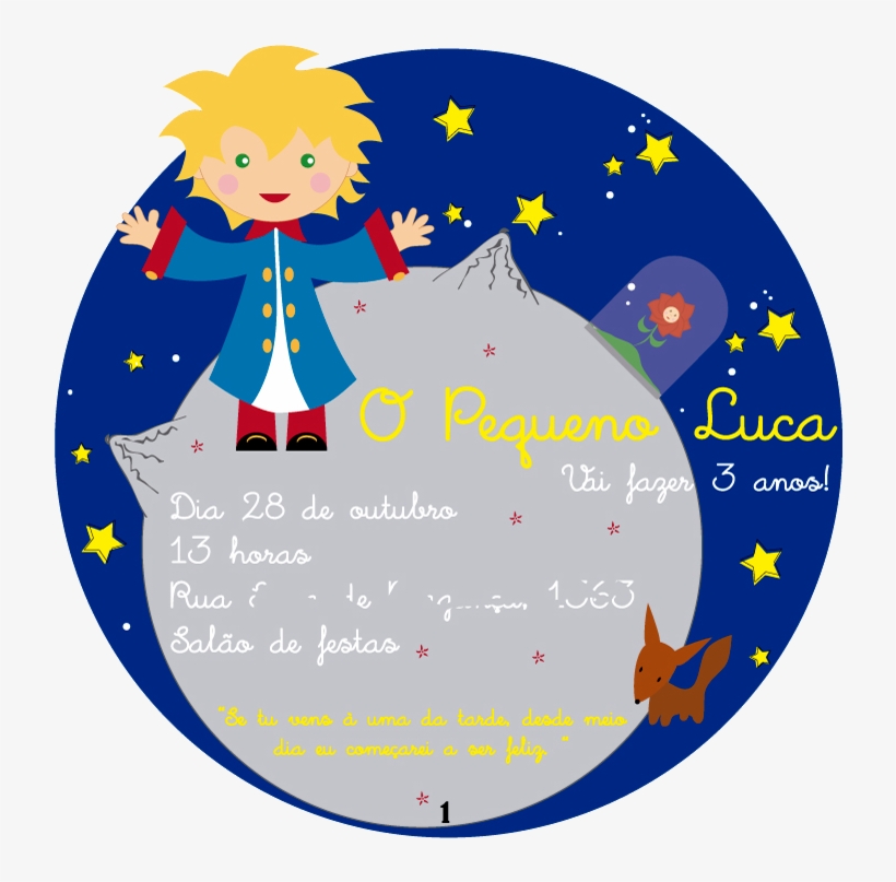 50 Adesivos Personalizados Pequeno Principe - Tag Do Pequeno Principe, transparent png #8110628