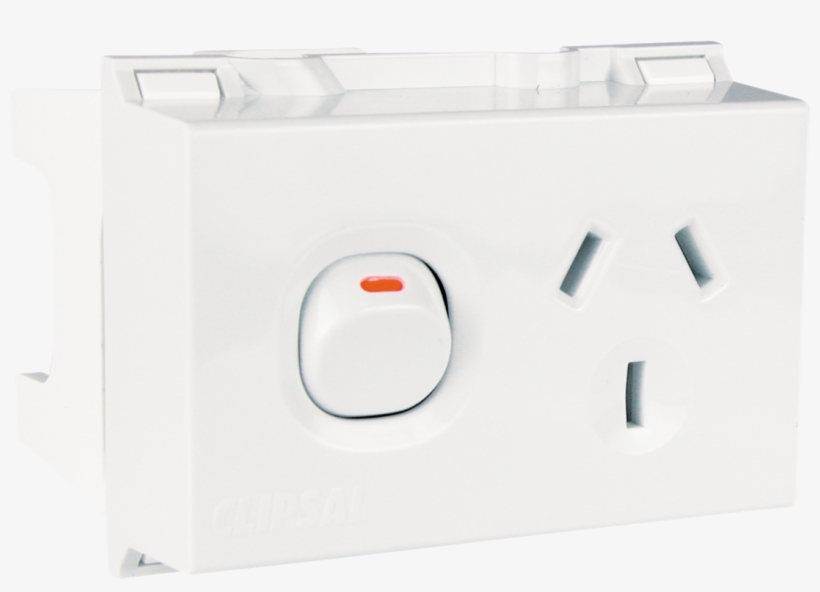 Socket Outlets - Clipsal Din Rail Mounted Socket Outlet, transparent png #8110661