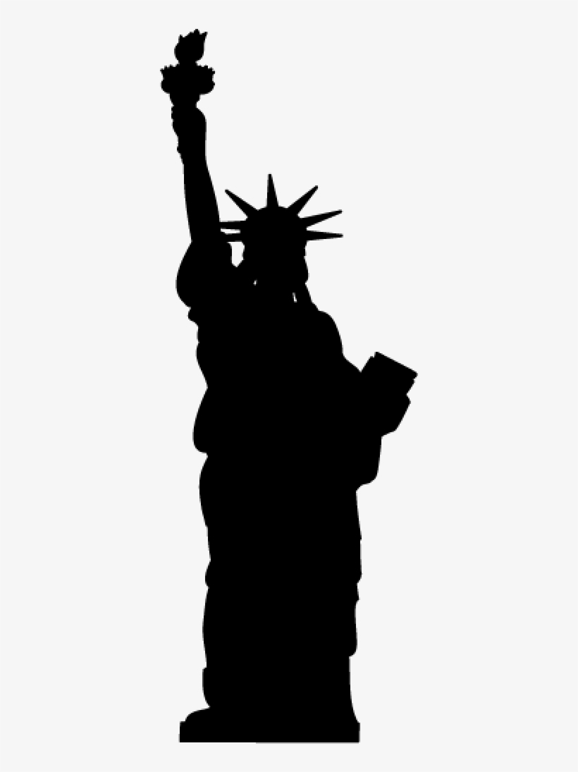 Statue Of Liberty Silhouette - Statue Of Liberty, transparent png #8110752