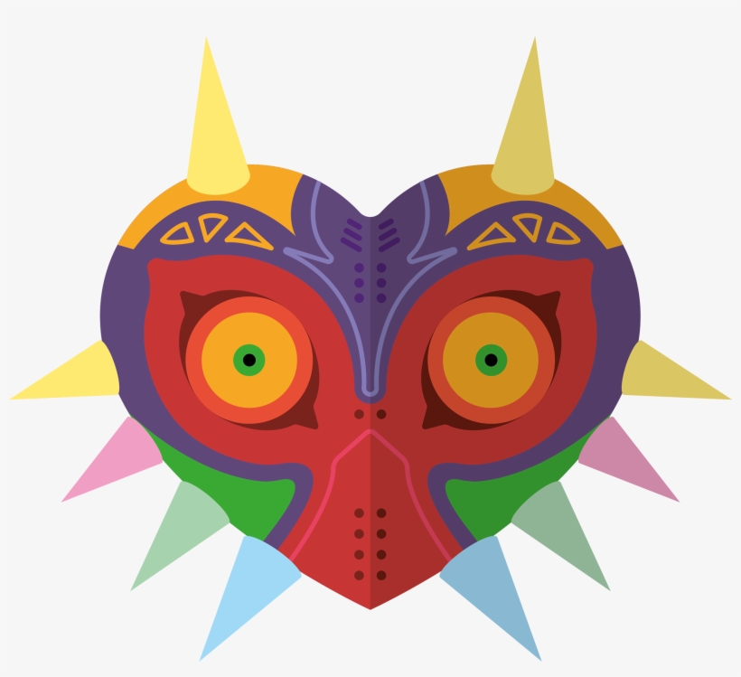Illustration Of Majora's Mask From The Legend Of Zelda - Illustration, transparent png #8111148