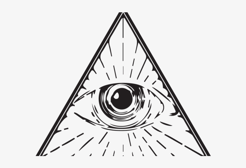 Drawn Illuminati Line Art - Illuminati Drawing, transparent png #8111928