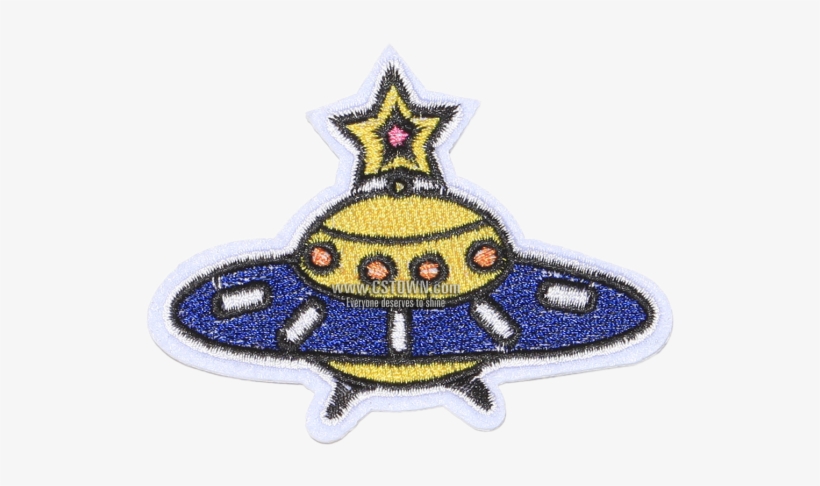 Flying Saucer Embroidered Badges - Emblem, transparent png #8111984