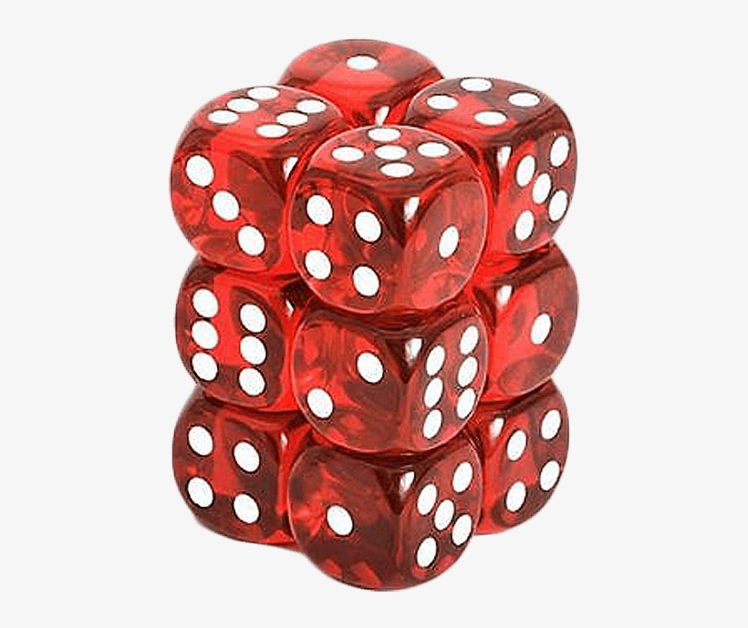 Chessex Dice Red Vortex White, transparent png #8112031
