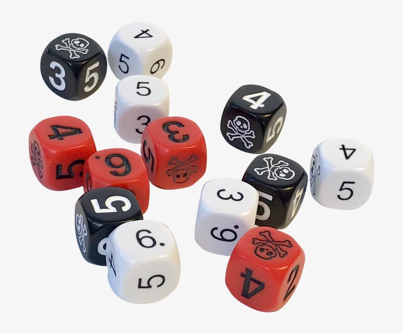 Black Transparent Dice Pair - Dice Game, transparent png #8112375